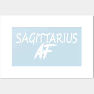 SAGITTARIUS AF WHITE Posters and Art